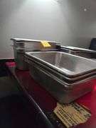 Rectangular Metal Food Containers Various Sizes. 2 in. - 4 in. and 6 in. Deep
