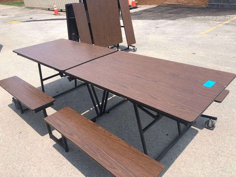 8 FT Folding Cafeteria Table