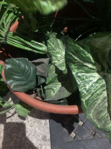 2 Faux Plants in Pots