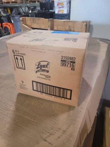 10 Boxes of Lysol Disinfecting Wipes
