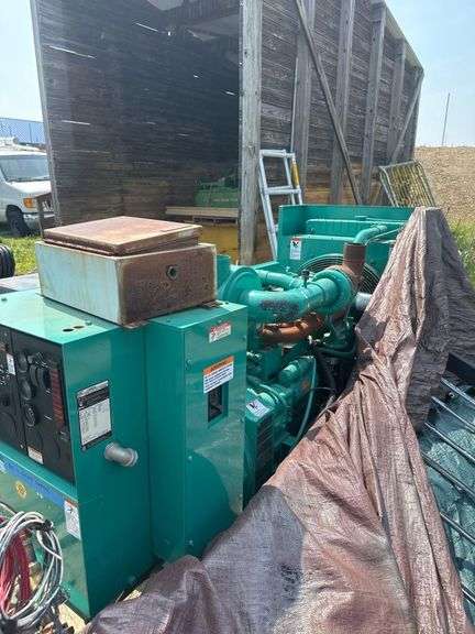 CUMMINS ONAN GEN SET Commercial Diesel Powered Generator With SIMPLX Commercial Fuel Transfer System- 9ft. L. X 31in. W. 54in. H. - SIMPLX 54 X 38 X 72 150Gallon 1/4 Full