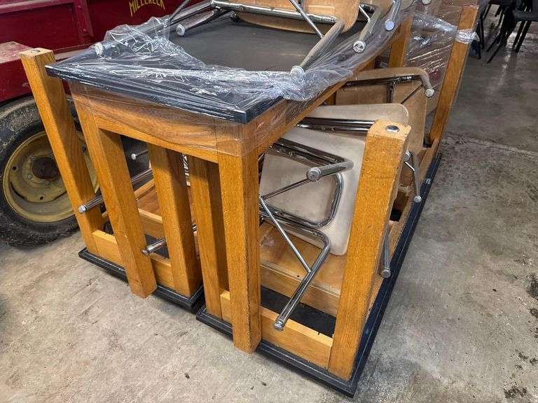 3 - Tables 10- Chairs 56 L. X 21W. X 37H.