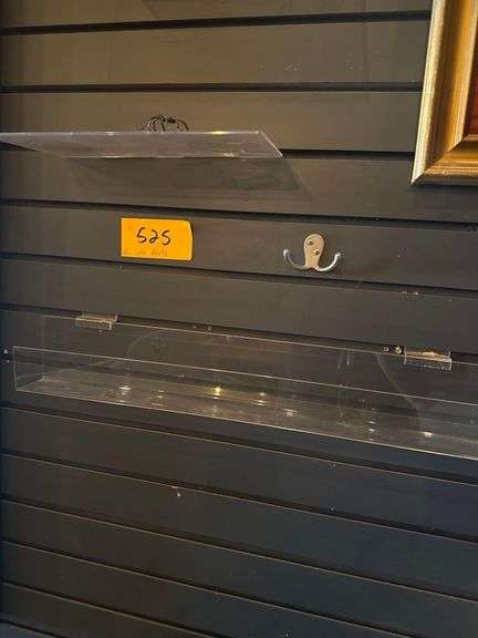 3 Clear Display Shelves - 1ft. 1ft. 2ft.