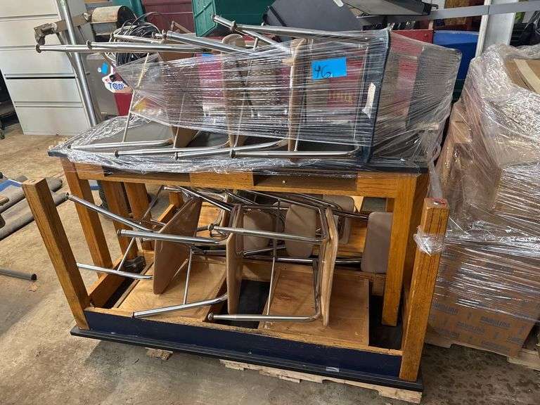 3 - Tables 10- Chairs 56 L. X 21W. X 37H.