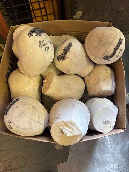 Approx 10 Various Sized Mannequins with Large Box or Heads