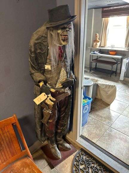 Zombie Cowboy Gunslinger Prop - 6ft Tall