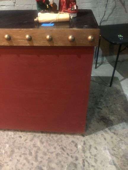 8ft Wooden Bar Table (Contents NOT Included)
