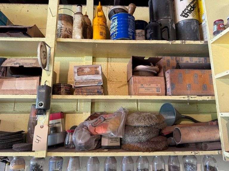 Contents Of Corner Shelves - Hardware and Product