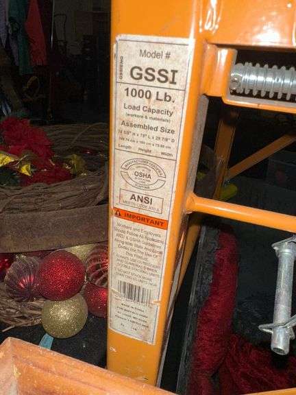 Heavy Duty Rolling Scaffold - Model GSSI - 1,000lb Capacity