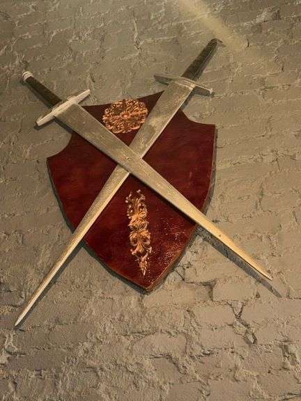 Faux Sword Wall Decor- 5 Frames Assorted Sizes