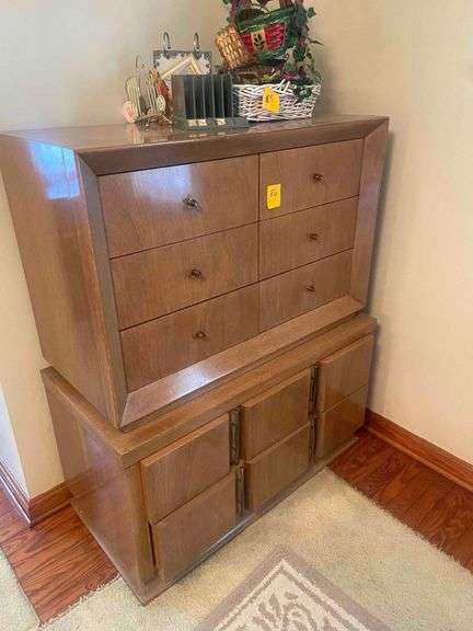 Mid Century Dresser and Nightstand