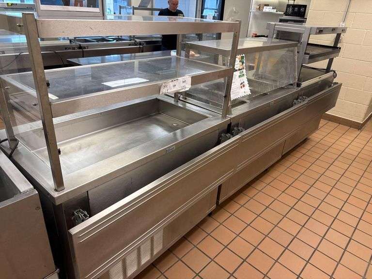 Serving Line For School Cafeteria 3 Pieces each is 46x28x59 Inches