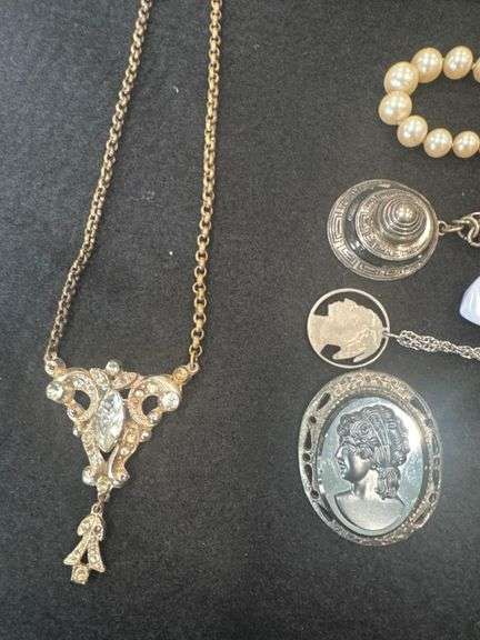 Lot of Jewelry - Necklaces, Pins, Broaches, etc. Including Some Sterling, Gold Filled and etc.