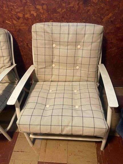 3 Piece Patio Furniture - 2 Chairs and 3 Seater