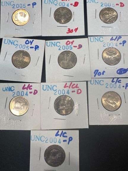 12 Jefferson Nickel Proof Coins
