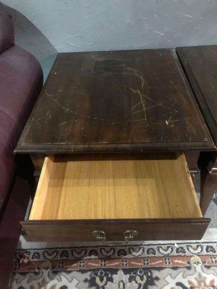 2 Wooden Bedside Tables with Drawers