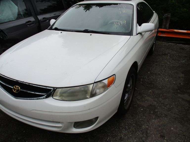 WHITE, 1999, TOYOTA CAMRY SOLARA, 2T1CG22P4XC261419, KEY ,