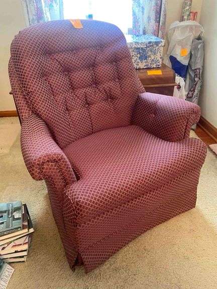 Padded Upholstered Swivel Chair