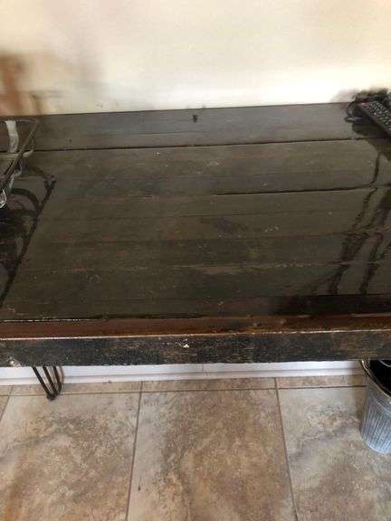 Wooden Table 110in x 25in x 42in