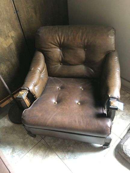 Brown Leather Armchair
