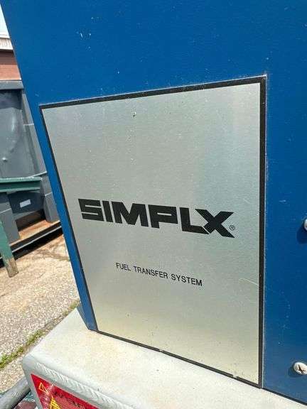 CUMMINS ONAN GEN SET Commercial Diesel Powered Generator With SIMPLX Commercial Fuel Transfer System- 9ft. L. X 31in. W. 54in. H. - SIMPLX 54 X 38 X 72 150Gallon 1/4 Full