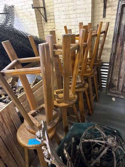 10 Wooden Stools