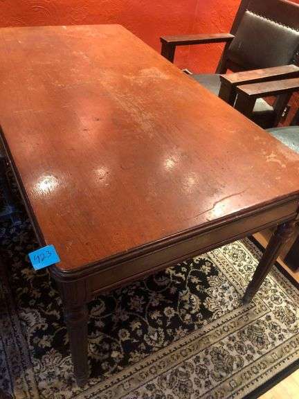 Wooden Table with 2 Drawers 66in x 33in x 30in