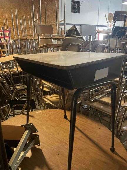 10 Metal and Wooden Desk 24x18x31 Inches