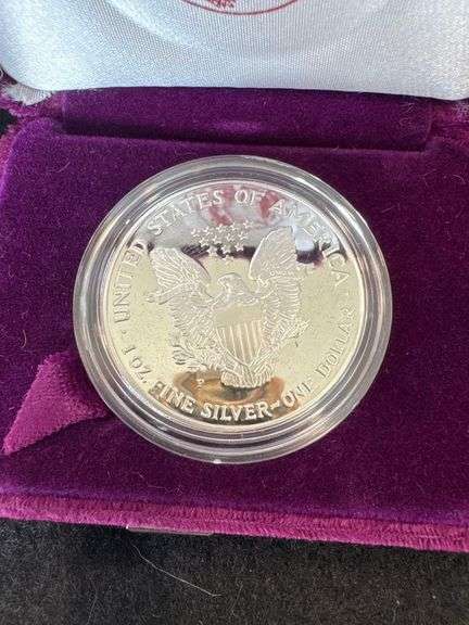 (2) 1992 and 1993 American Eagle One Ounce Silver Proof Coin - San Francisco Mint