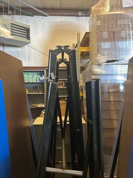 Lot of 3 Cafeteria Folding Tables - 12 ft