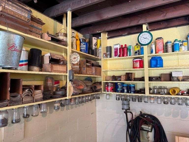 Contents Of Corner Shelves - Hardware and Product