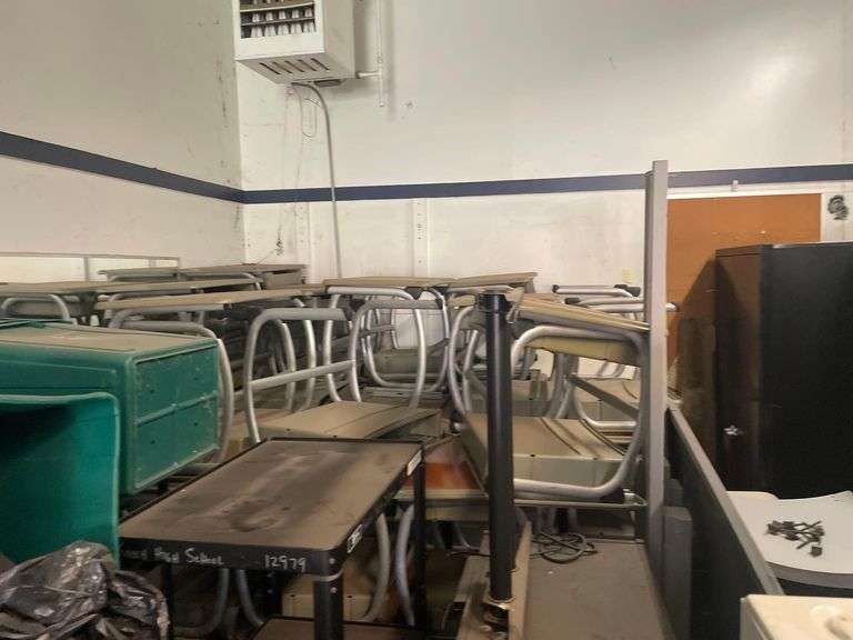 Approximately 12 School Desks for Smaller Children 26x19x23 Inches