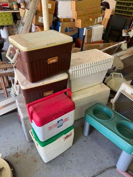 Lot of 6 plus Coolers