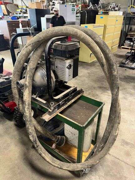 Pacer 2in Pump - Model TE2QBB - Serial No. 121597 - Includes Cart, 2 Hoses, and Jerry Can