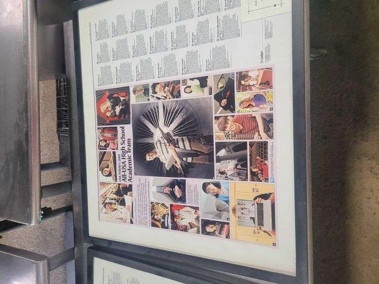 2 Pictures USA Today 2004 and 2005 High School Academic Team 26x30in