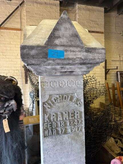 Large Foam Tomb of Nicholas Kramer 22in x 22in x 82in