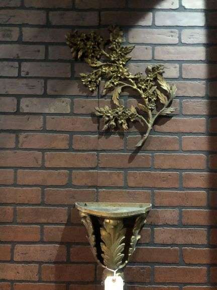 3 Decorative Wall Ornaments and Small Wall Stand