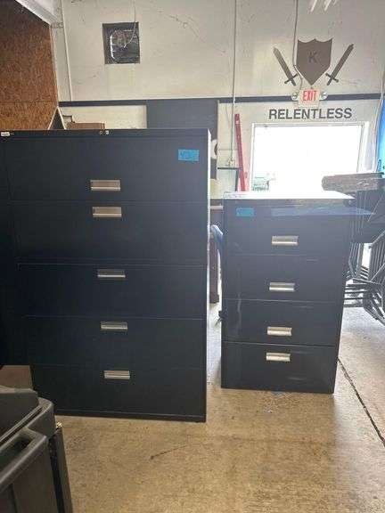 2 Hon Filing Cabinets 30 W. X 18F. X 52 H. - 42 W. 67 H. 19D.
