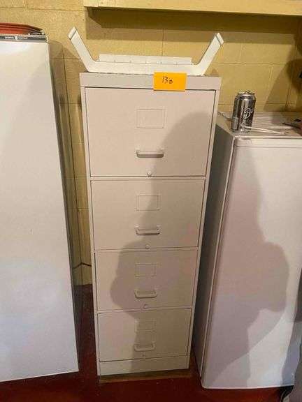 4 Drawer Vertical File Cabinet and Contents
