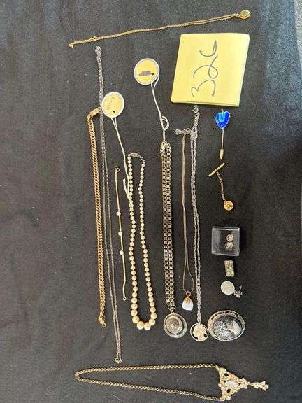 Lot of Jewelry - Necklaces, Pins, Broaches, etc. Including Some Sterling, Gold Filled and etc.