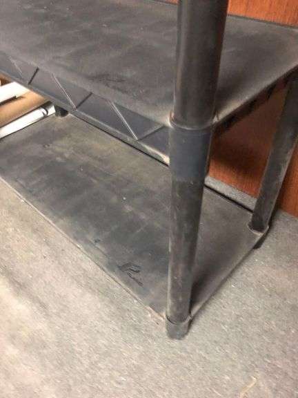 6ft Black Shelf, 4 1/2ft Black Shelf (Contents NOT Included)