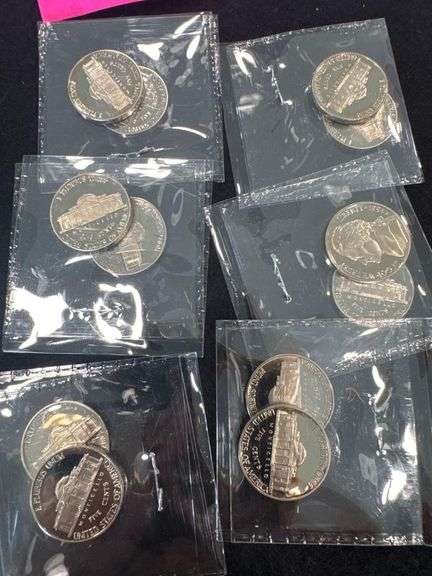 12 Jefferson Nickel Proof Coins