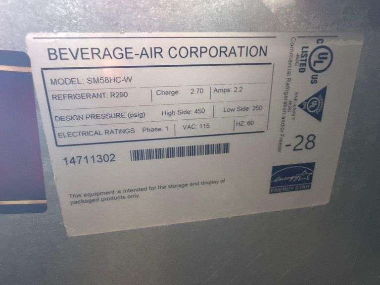 Beverage-Air SM58HC-W | Cold Wall Single Access Milk Cooler
