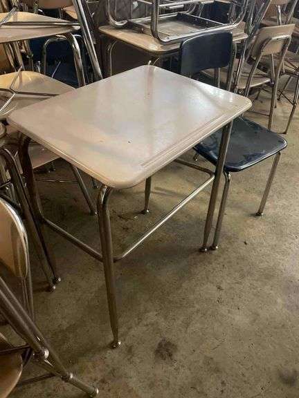 10 Metal and Wooden Desk 24x18x31 Inches