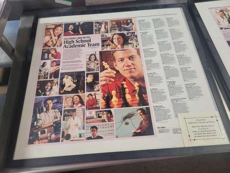 2 Pictures USA Today 2004 and 2005 High School Academic Team 26x30in
