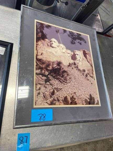 Framed Picture of Mount Rushmore 26inx22in