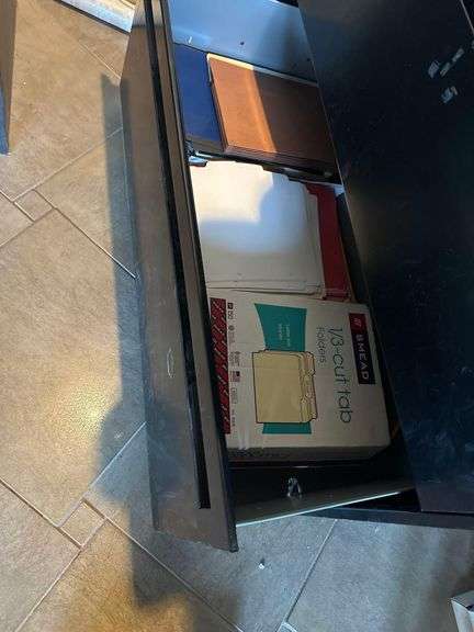 Steel Filing Cabinet 3ft. L. X 19in. D. X 28in. H. - Contents Not Included