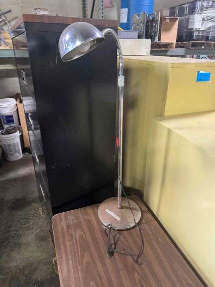 6' Wood/Metal Table and 36" Wood/Metal Stand