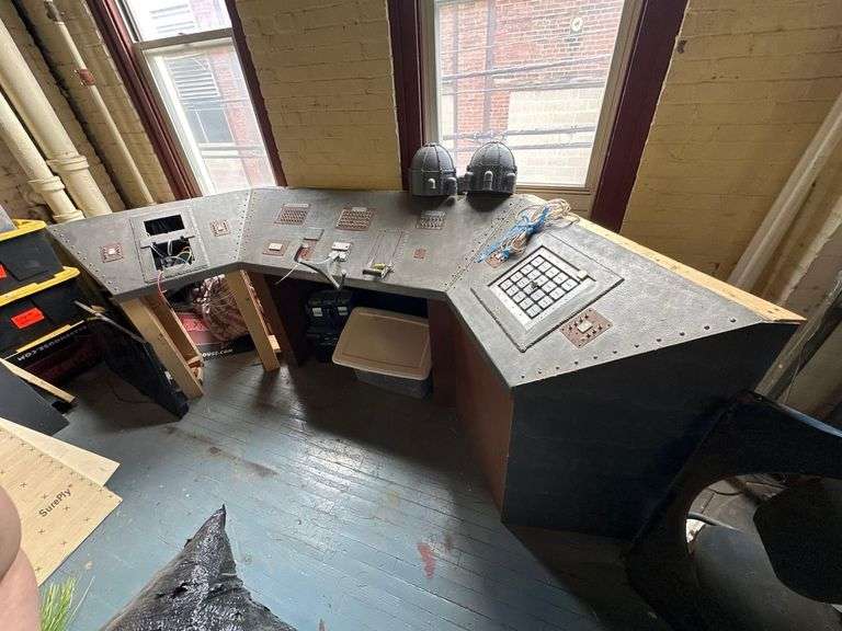 Escape Room Enigmatic Flight Control Panel Prop - 10ft x 3 1/2ft x 3 1/2ft