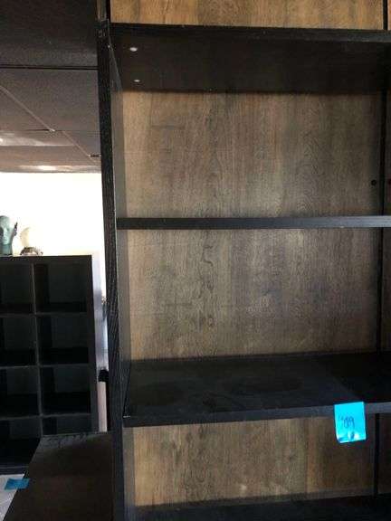 Black Bookshelf 31in x 10in x 80in, Faux Sticks